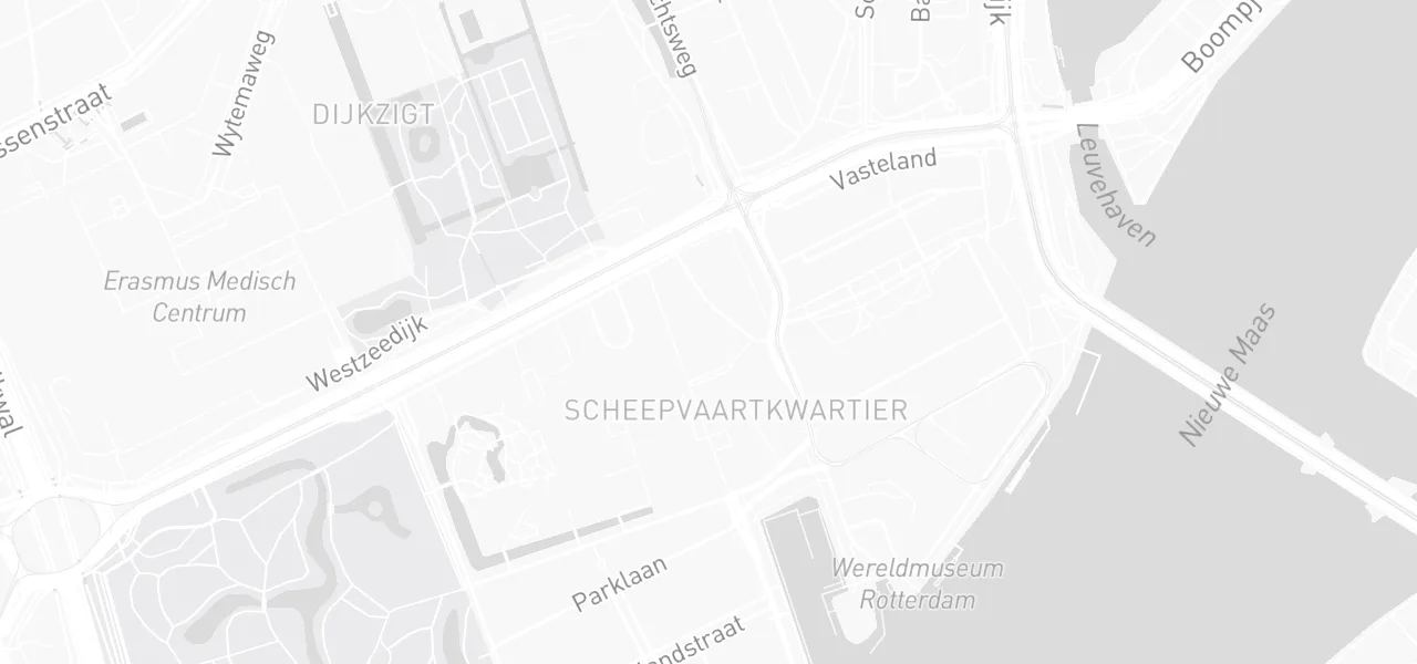 Kaart met de locatie van Altijd Rijbewijs aan de Van Vollenhovenstraat 5B, ROTTERDAM