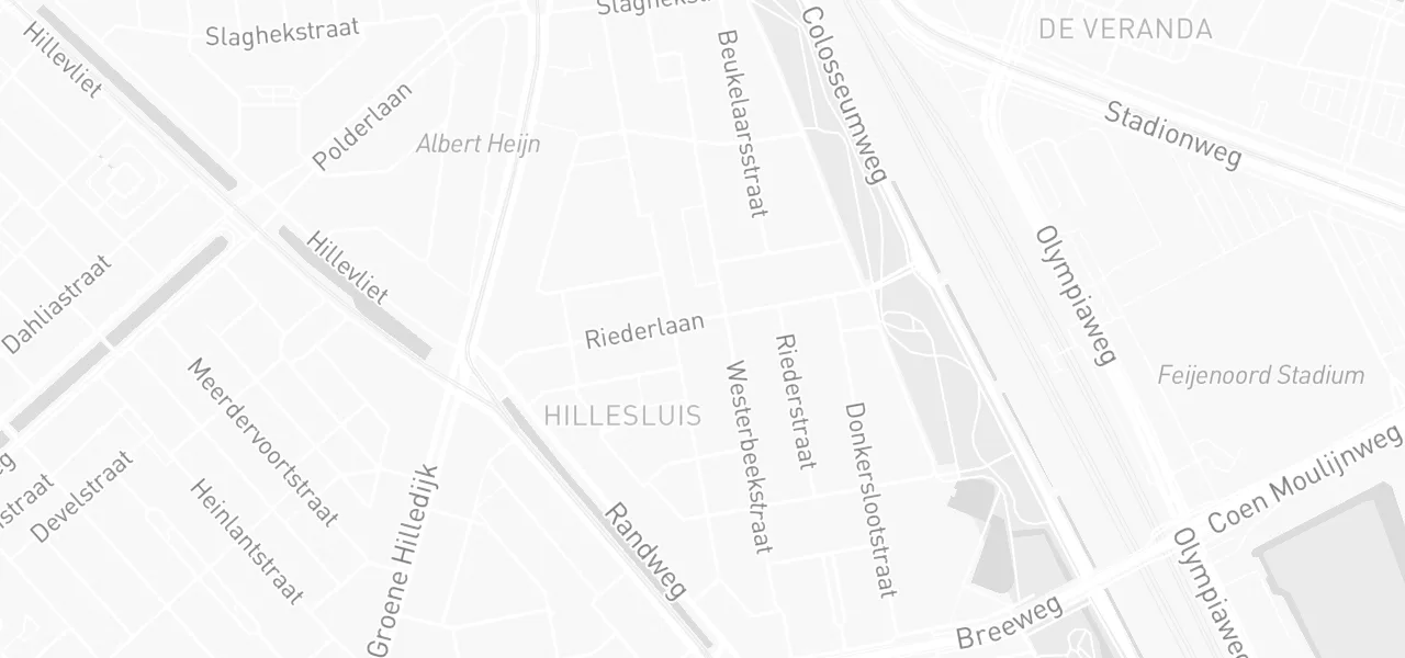Kaart met de locatie van APK Keuringsstation Van der Spoel aan de Riederlaan 40, Rotterdam