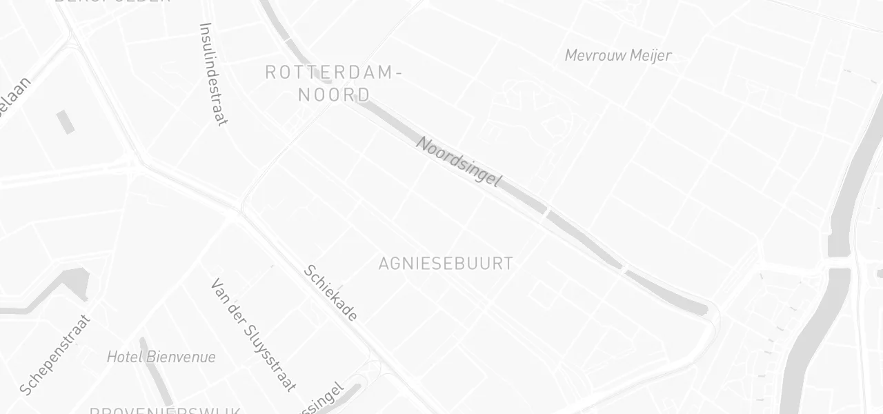 Kaart met de locatie van Autorijschool El Abad aan de Agniesestraat, Rotterdam