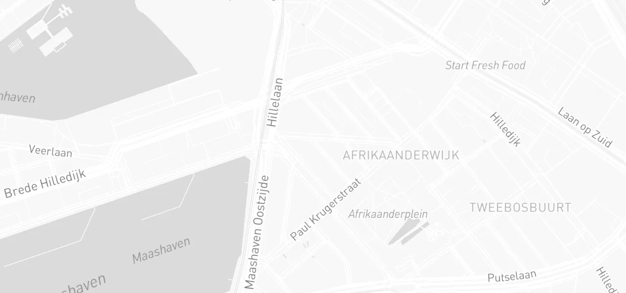 Kaart met de locatie van Autorijschool Mohammed Ashrafi aan de Schalk Burgerstraat, Rotterdam