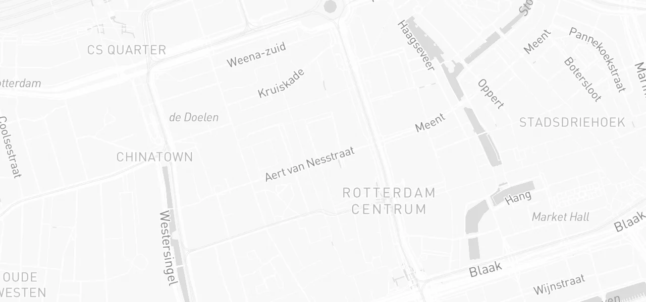 Kaart met de locatie van Clickdrive - hét rijbewijs platform aan de Aert van Nesstraat 45, Rotterdam