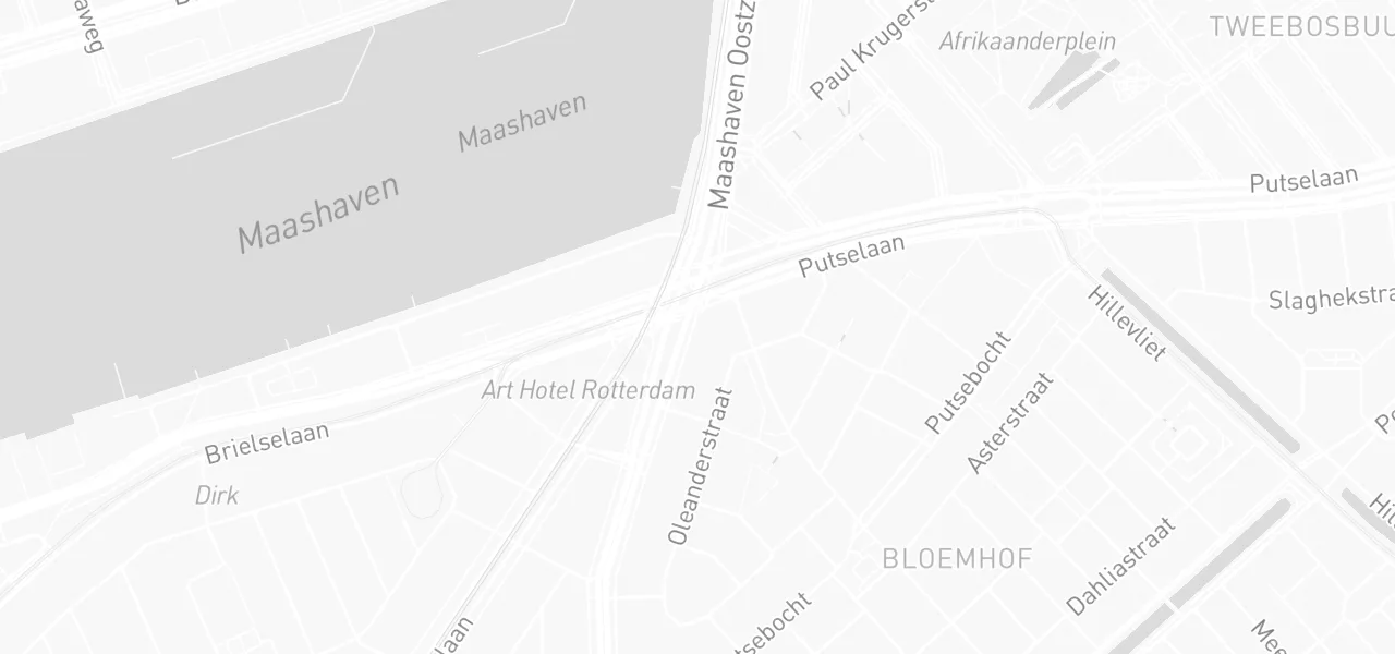 Kaart met de locatie van De Goedkoopste Autorijschool aan de Dordtselaan 6C, Rotterdam