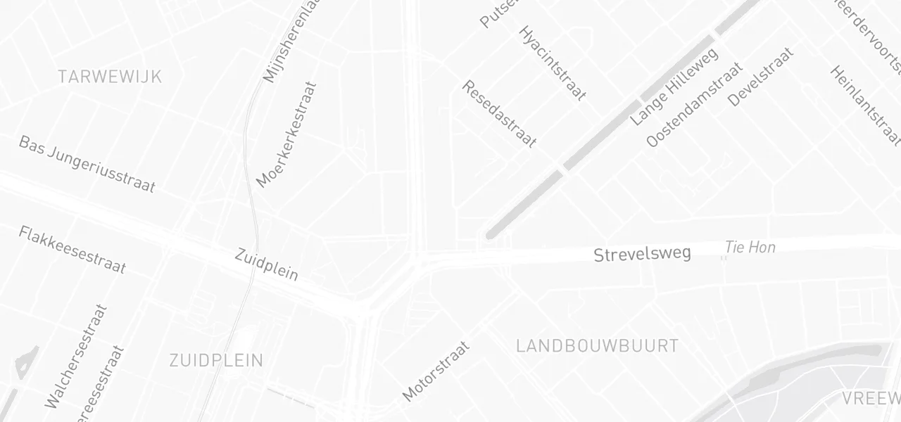 Kaart met de locatie van De Jam Autorijschool aan de Narcissenstraat 101B, Rotterdam