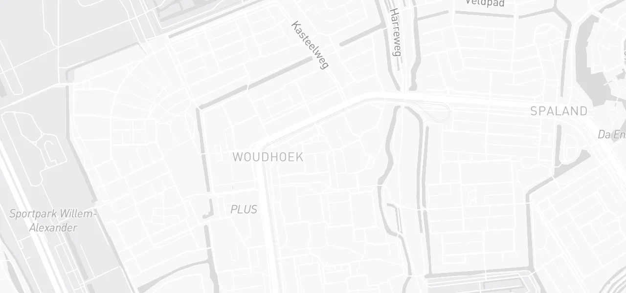 Kaart met de locatie van De Wegmeester Rijopleiding aan de Punter 25, Rotterdam