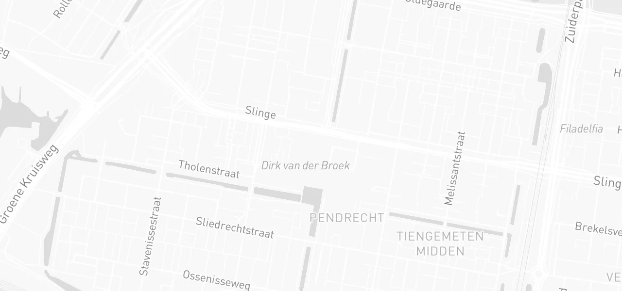 Kaart met de locatie van Dirk Supermarkt Plein 1953 aan de Plein 1953 31, Rotterdam