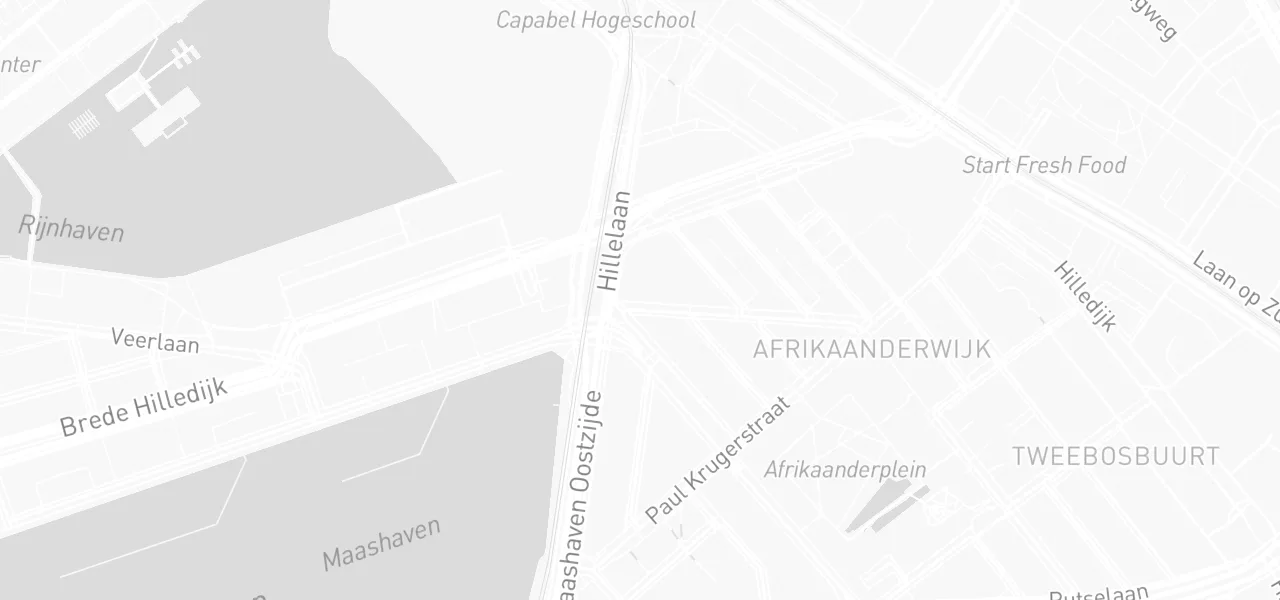 Kaart met de locatie van enjoyriding aan de Bloemfonteinstraat 95 b, Rotterdam
