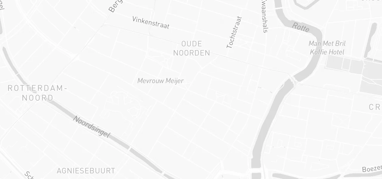 Kaart met de locatie van Fast Drive aan de Woelwijkstraat 105, Rotterdam