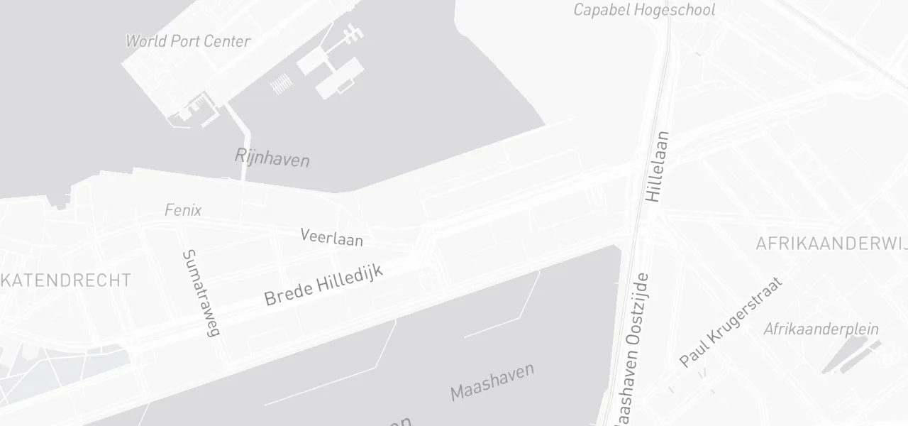 Kaart met de locatie van Garage İsmet aan de Brede Hilledijk 121, Rotterdam