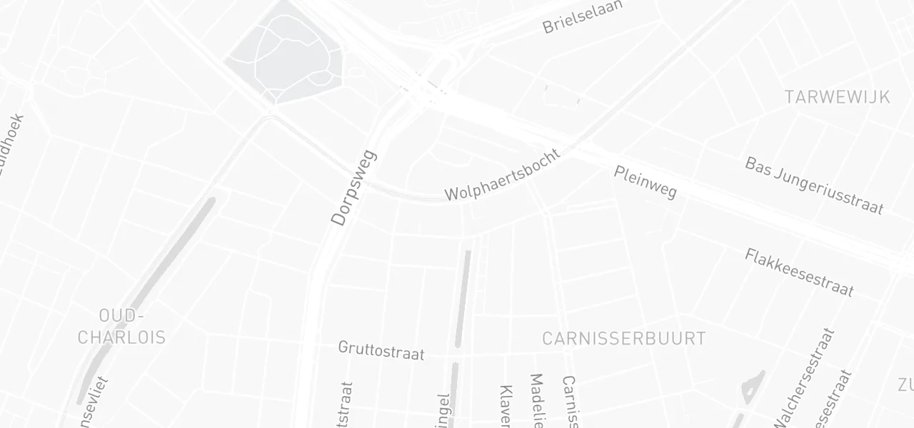 Kaart met de locatie van Holland aan de Robbenoordplein 1, Rotterdam