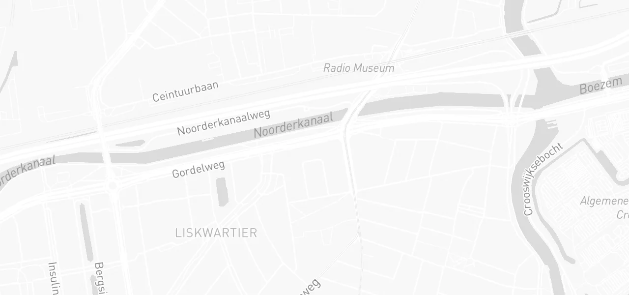 Kaart met de locatie van Nutheoriehalen aan de Gordelweg 50, Rotterdam