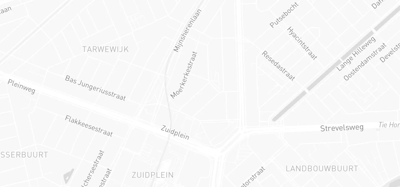 Kaart met de locatie van Rijbewijs halen Rotterdam aan de Borselaarstraat 74A, Rotterdam