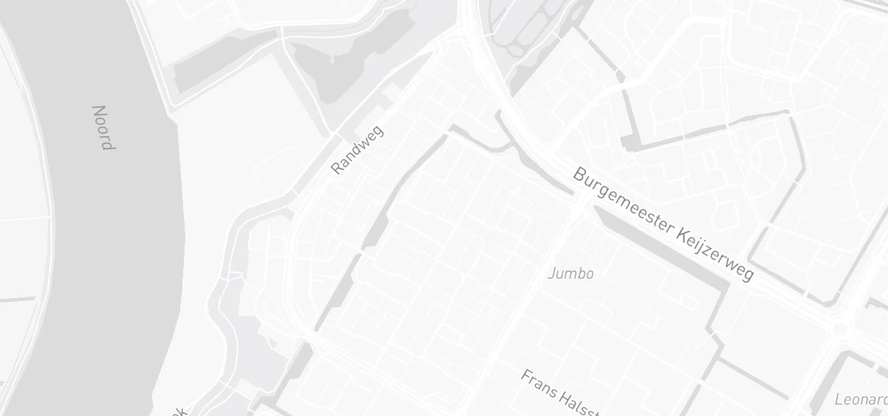 Kaart met de locatie van Rijlessen In De Buurt B.V. aan de Jacob Marisstraat 13, Rotterdam