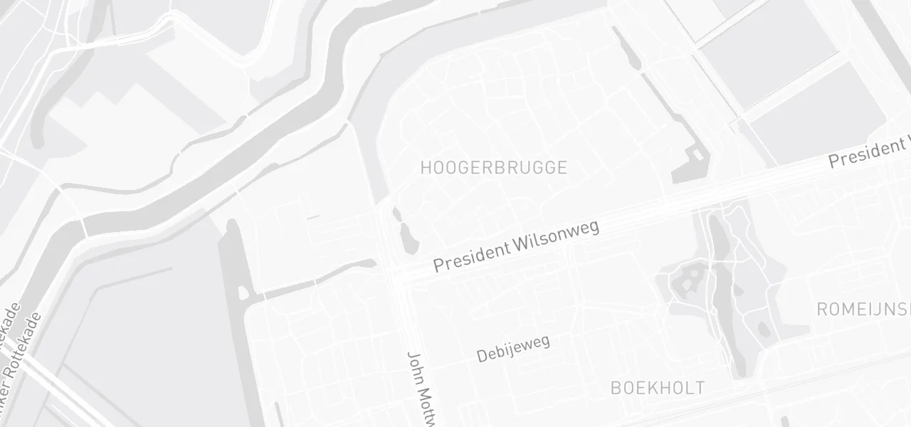 Kaart met de locatie van rijmeesters.nl aan de Hoornklaver 39, Rotterdam