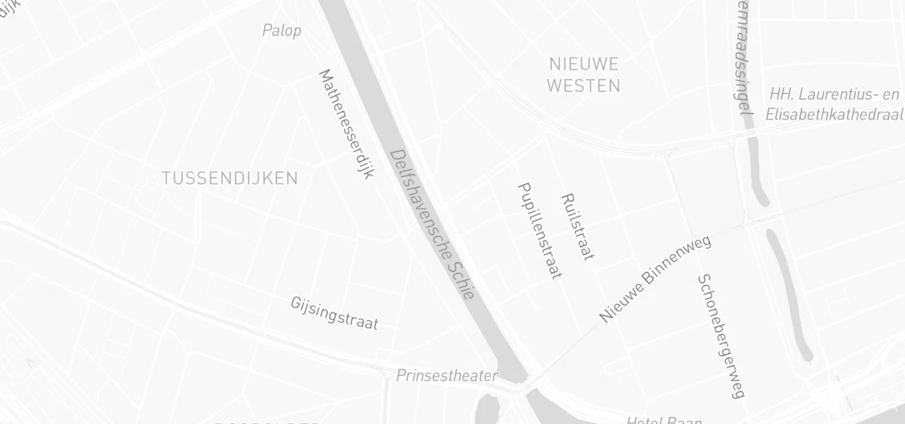 Kaart met de locatie van Rijschool Actief aan de Hooidrift 206, Rotterdam