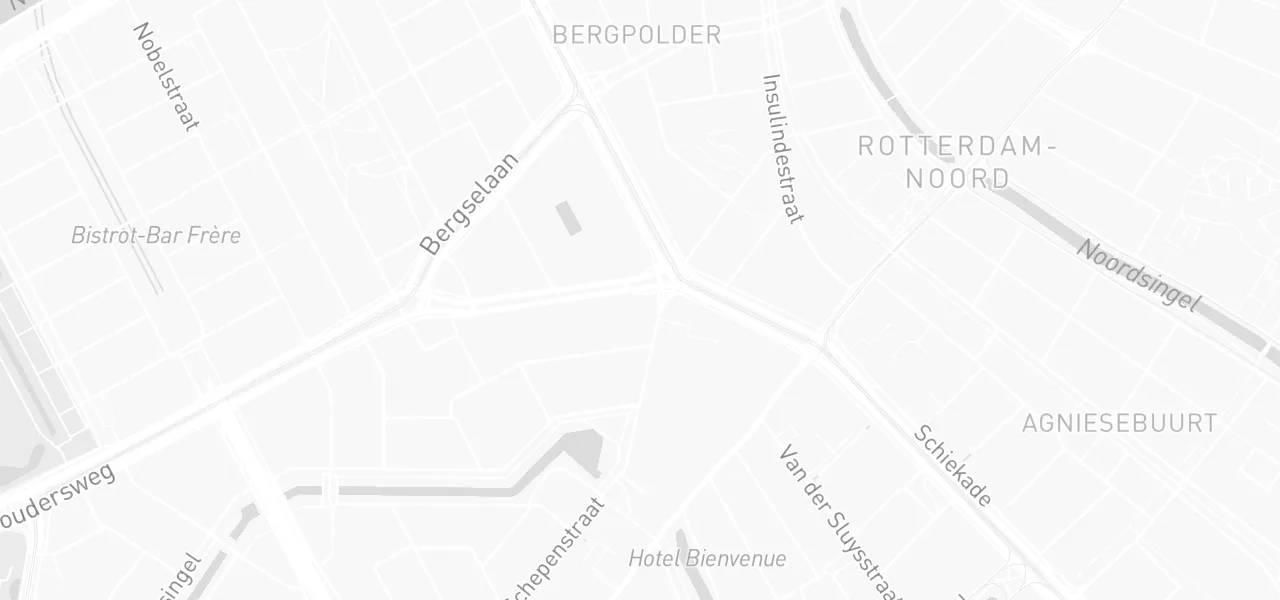 Kaart met de locatie van Rijschool Avant aan de Stadhoudersweg 6-E, Rotterdam