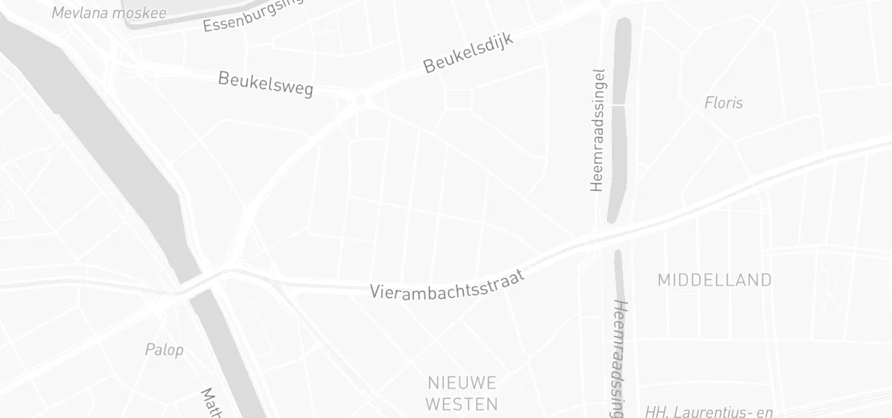 Kaart met de locatie van Rijschool Driving control aan de Gerrit van de Lindestraat 71 D, Rotterdam