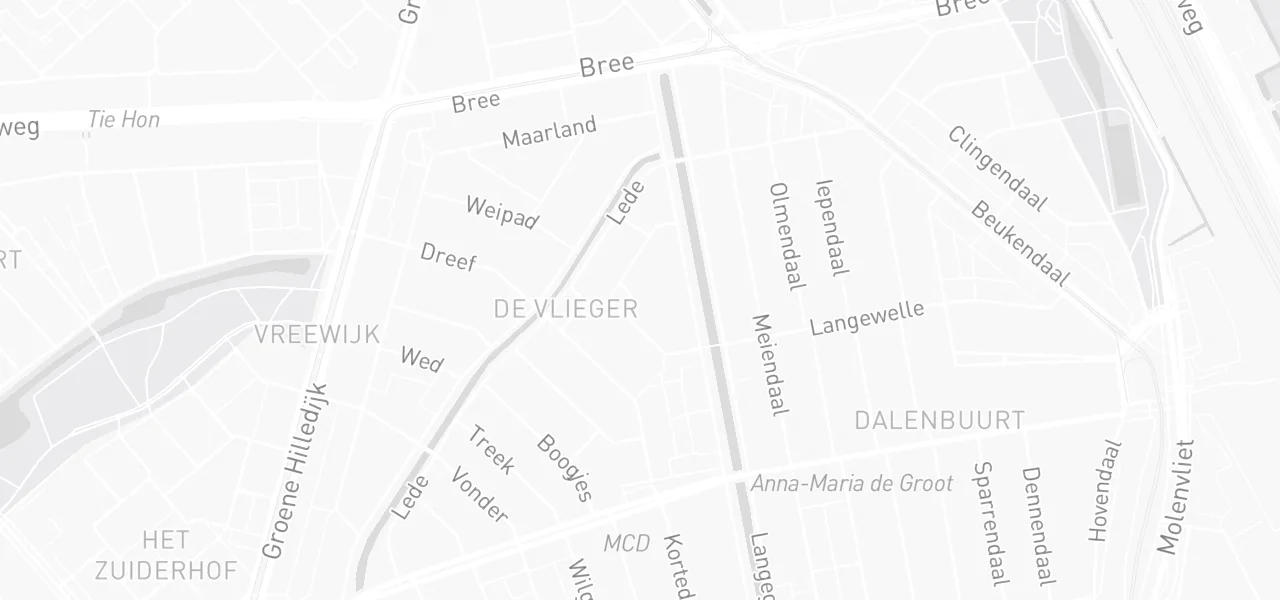 Kaart met de locatie van Rijschool Maadje aan de Donk 13, Rotterdam