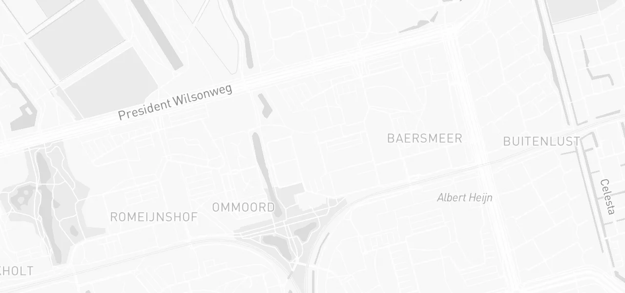 Kaart met de locatie van rijschool rotterdam aan de Albert Camusplaats 117, Rotterdam
