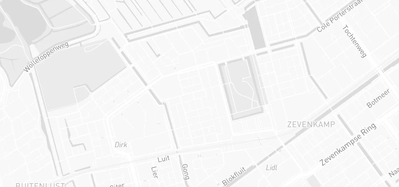 Kaart met de locatie van Rotjeknor aan de Dirk Costerstraat 8, Rotterdam