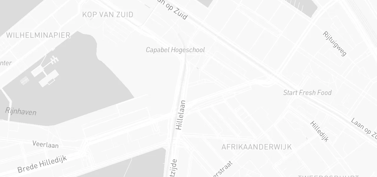 Kaart met de locatie van Toko Rilah Rotterdam Zuid aan de Hillelaan 27, Rotterdam