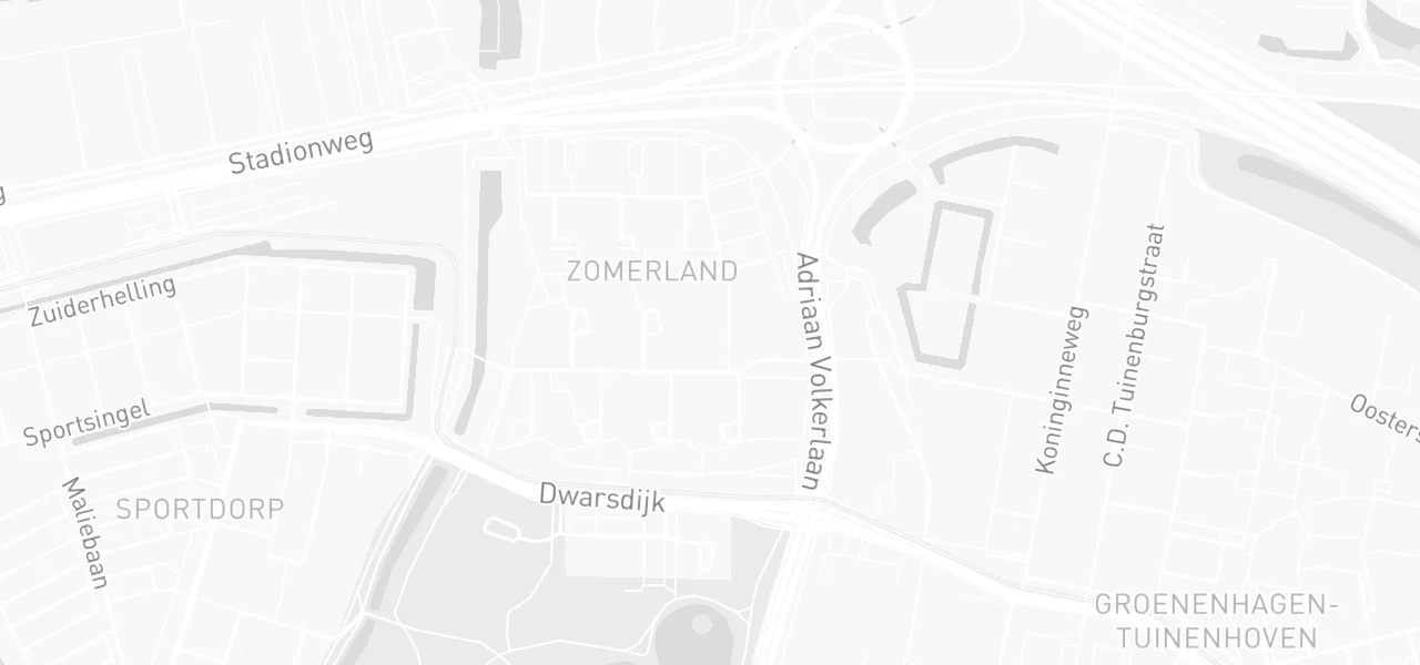 Kaart met de locatie van Verkeersschool De Blaak aan de Burgemeester Hazenberglaan 421, Rotterdam