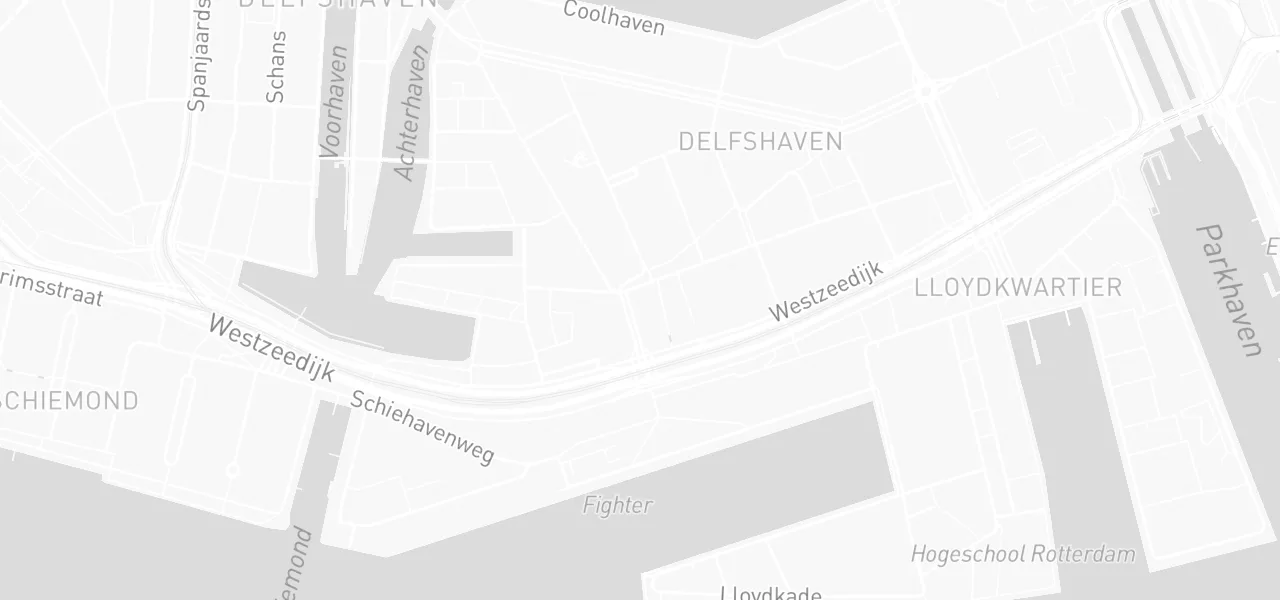 Kaart met de locatie van Verkeersschool Exclusive aan de Heiman Dullaertplein 15, Rotterdam