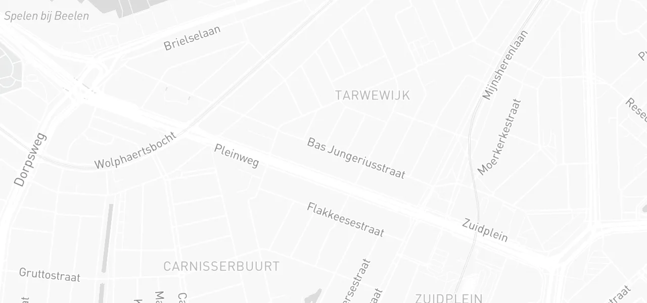Kaart met de locatie van Verkeersschool Rij-Consult aan de Bas Jungeriusstraat 106A, Rotterdam