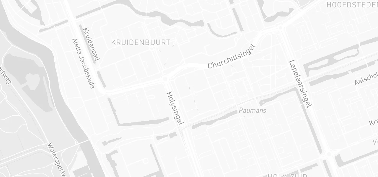 Kaart met de locatie van Vriends aan de Rotterdam