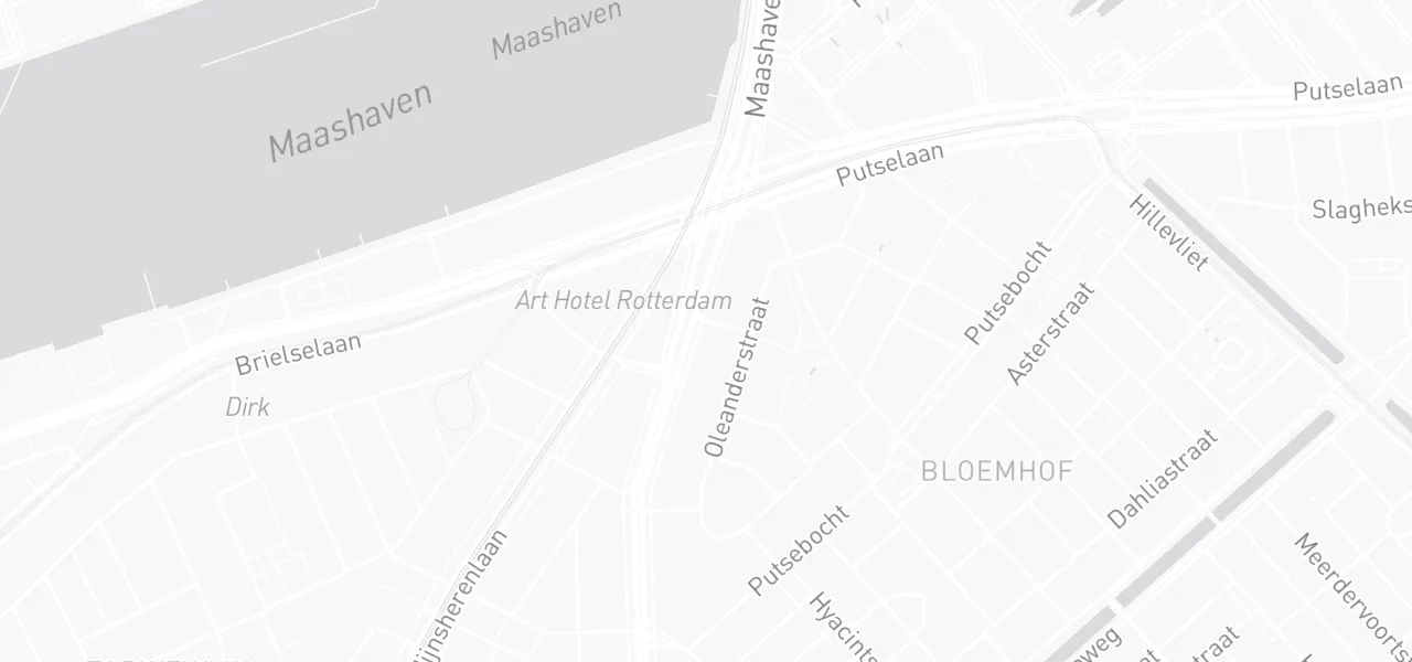Kaart met de locatie van XL Rijopleidingen aan de Dordtselaan 48C, Rotterdam