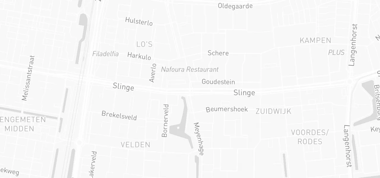 Kaart met de locatie van Zuidwijk aan de Rotterdam
