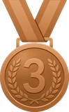Bronzen medaille, derde plaats